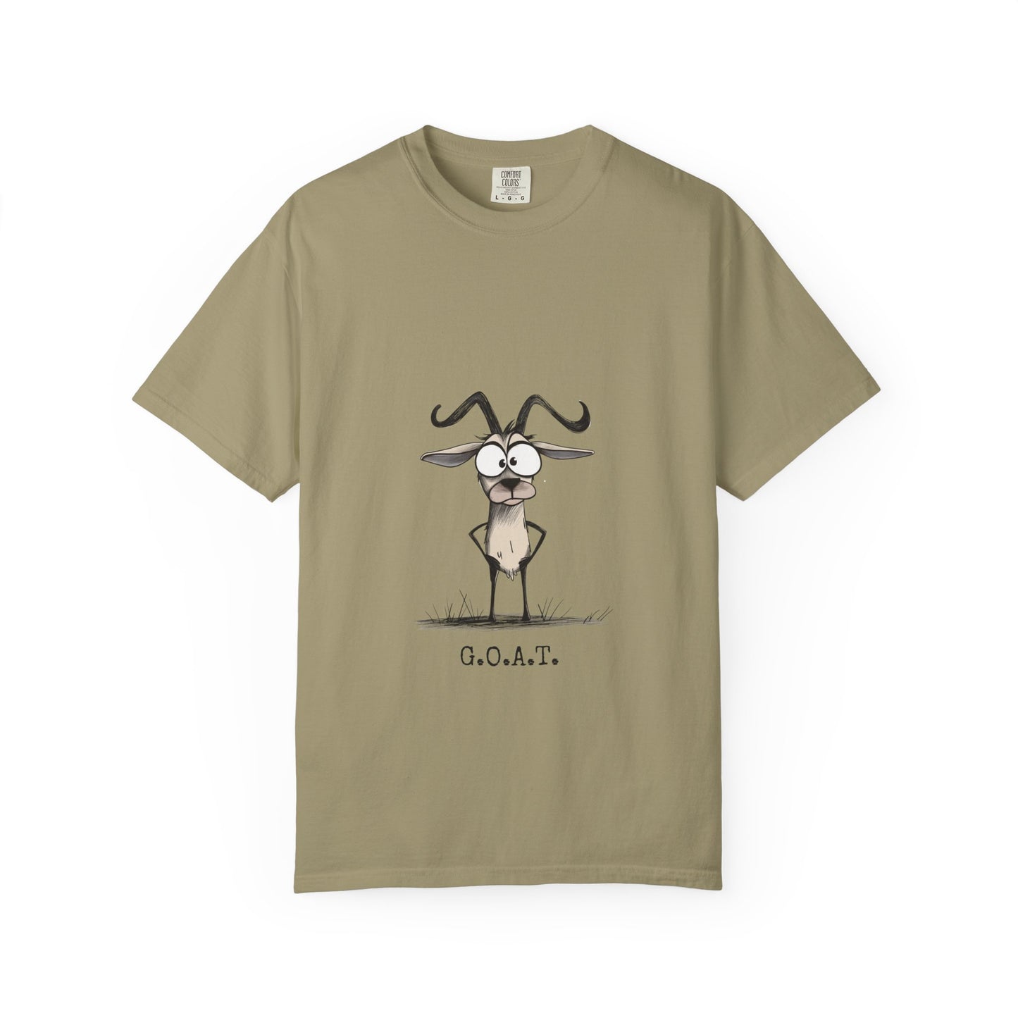 Funny Goat Graphic T-Shirt, G.O.A.T. Tee, Humor T-Shirt, Gift for Animal Lovers, Quirky Apparel