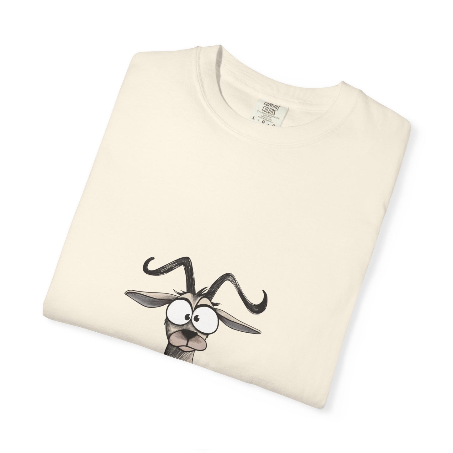 Funny Goat Graphic T-Shirt, G.O.A.T. Tee, Humor T-Shirt, Gift for Animal Lovers, Quirky Apparel